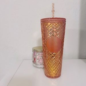 rose gold starbucks venti tumbler